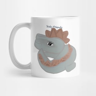 Sasha the silver Dino - The Scaly Friend's Collection Artwort By TheBlinkinBean Mug